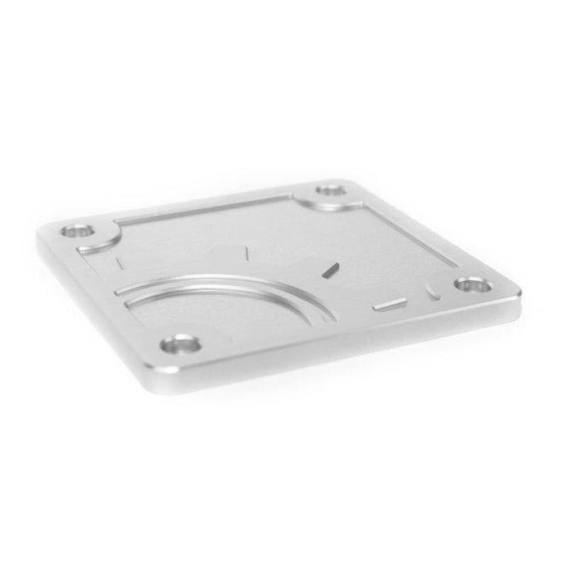 Picture of BuiltRight Industries 2020 Jeep Gladiator Bed Plug Plate Cover Alum - Silver