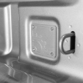 Picture of BuiltRight Industries 2020 Jeep Gladiator Bed Plug Plate Cover Alum - Silver