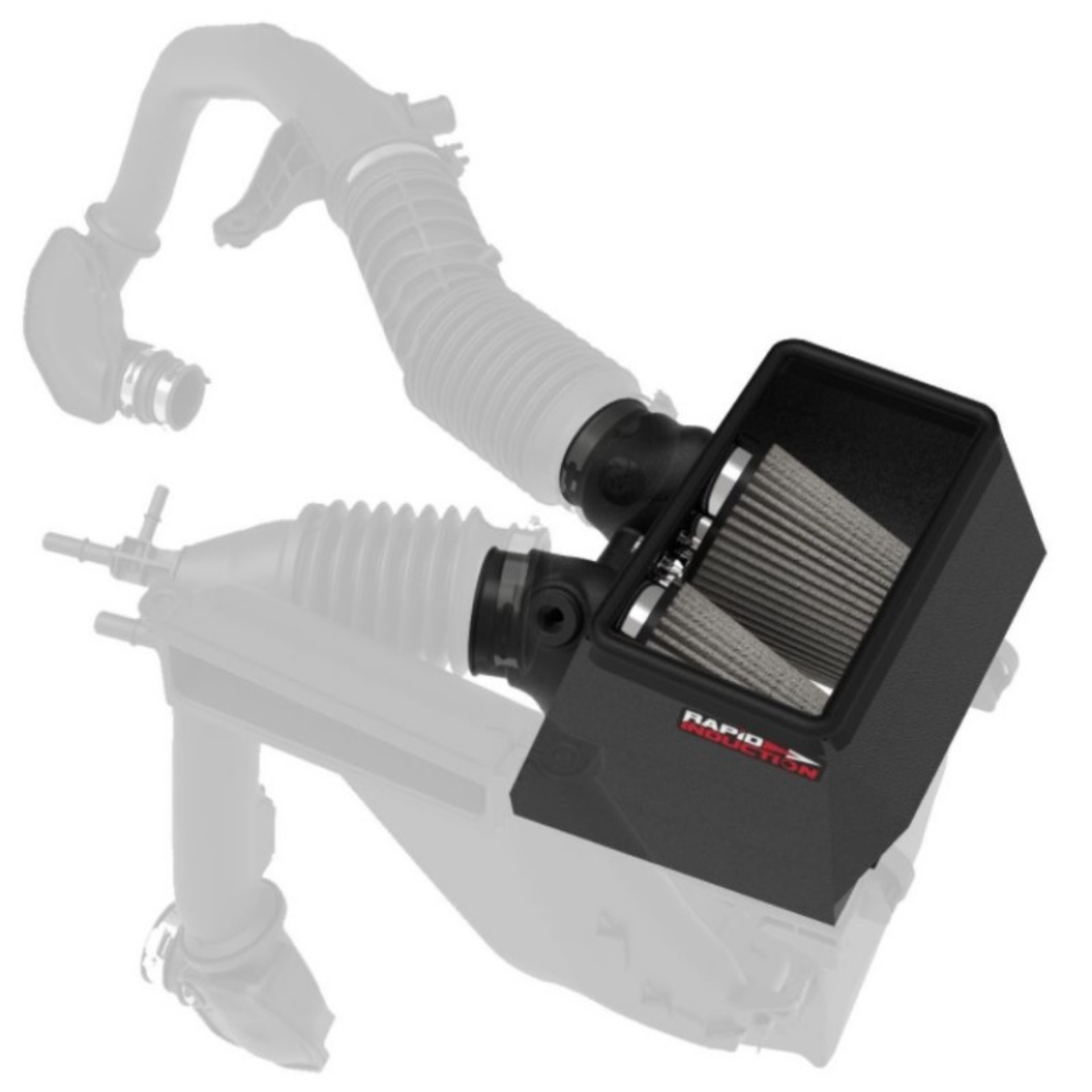 Picture of Rapid Induction Cold Air Intake System w-Pro Dry S Filter 19-20 Ford Edge V6 2-7L tt