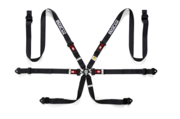 Picture of Sparco Belt PD 6 Point 2in Black Harness
