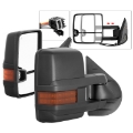Picture of xTune Chevy Silverado 07-13 Heated Amber LED Signal Telescoping Mirrors MIR-CSIL07S-G2-PWH-AM-SET