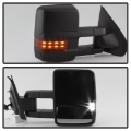 Picture of xTune Chevy Silverado 14-16 Heated Amber LED Signal Telescoping Mirrors MIR-CSIL14S-G2-PWH-AM-SET