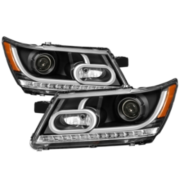 Picture of xTune Dodge Journey 2009-2014 Light Bar DRL Projector - Black PRO-JH-DJ09-LBBRL-BK