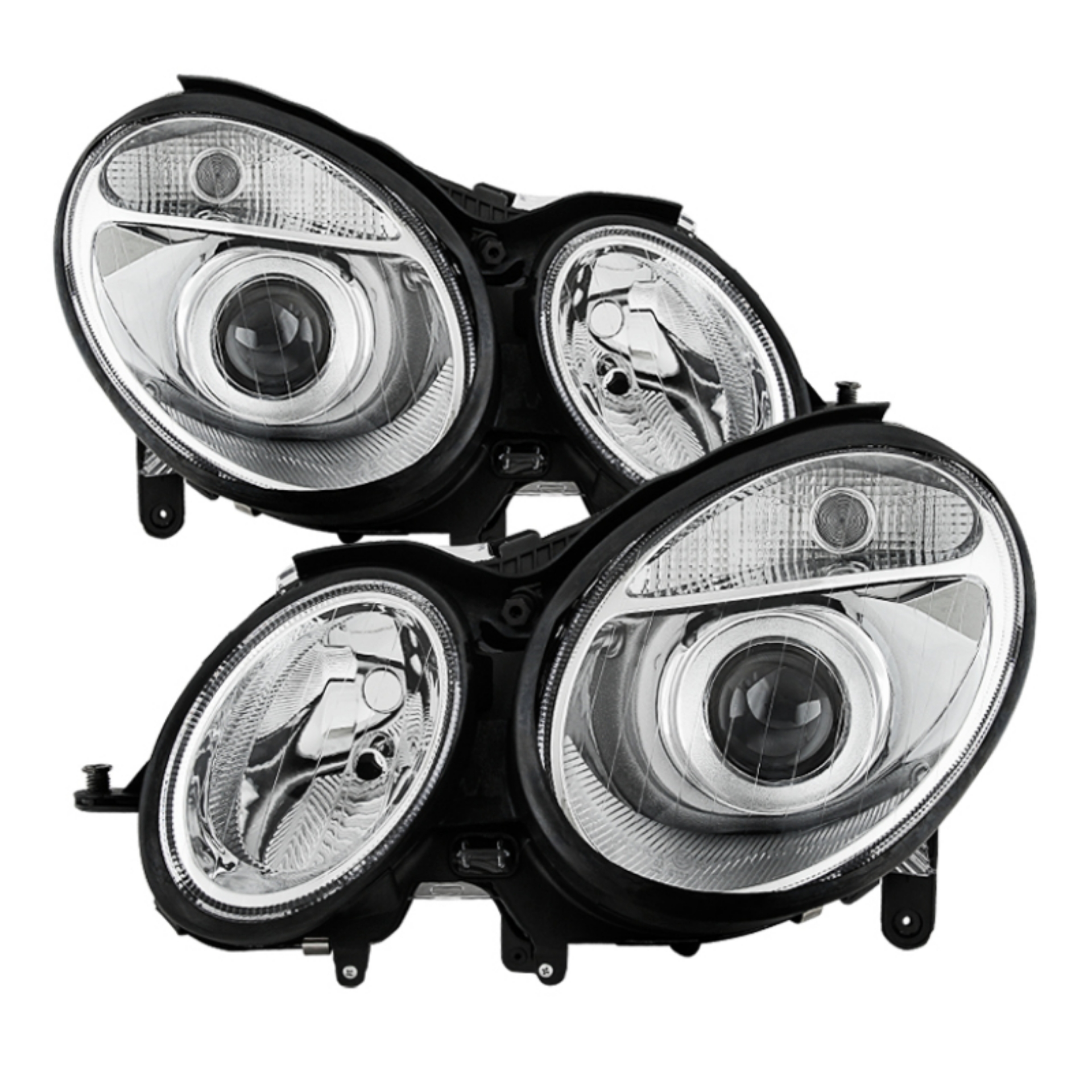 Picture of xTune Mercedes Benz W211 E-Class 03-06 OEM Projector Headlights - Chrome PRO-JH-MBW21103-C