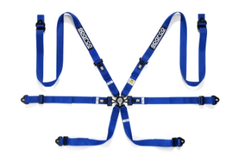 Picture of Sparco Belt 6 Pnt 2in Pd Blue