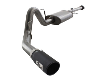 Picture of aFe MACHForce XP Exhausts Cat-Back SS 409 EXH  Wrinkle Black CB Ford F-150 11-12 V6-3-5L tt