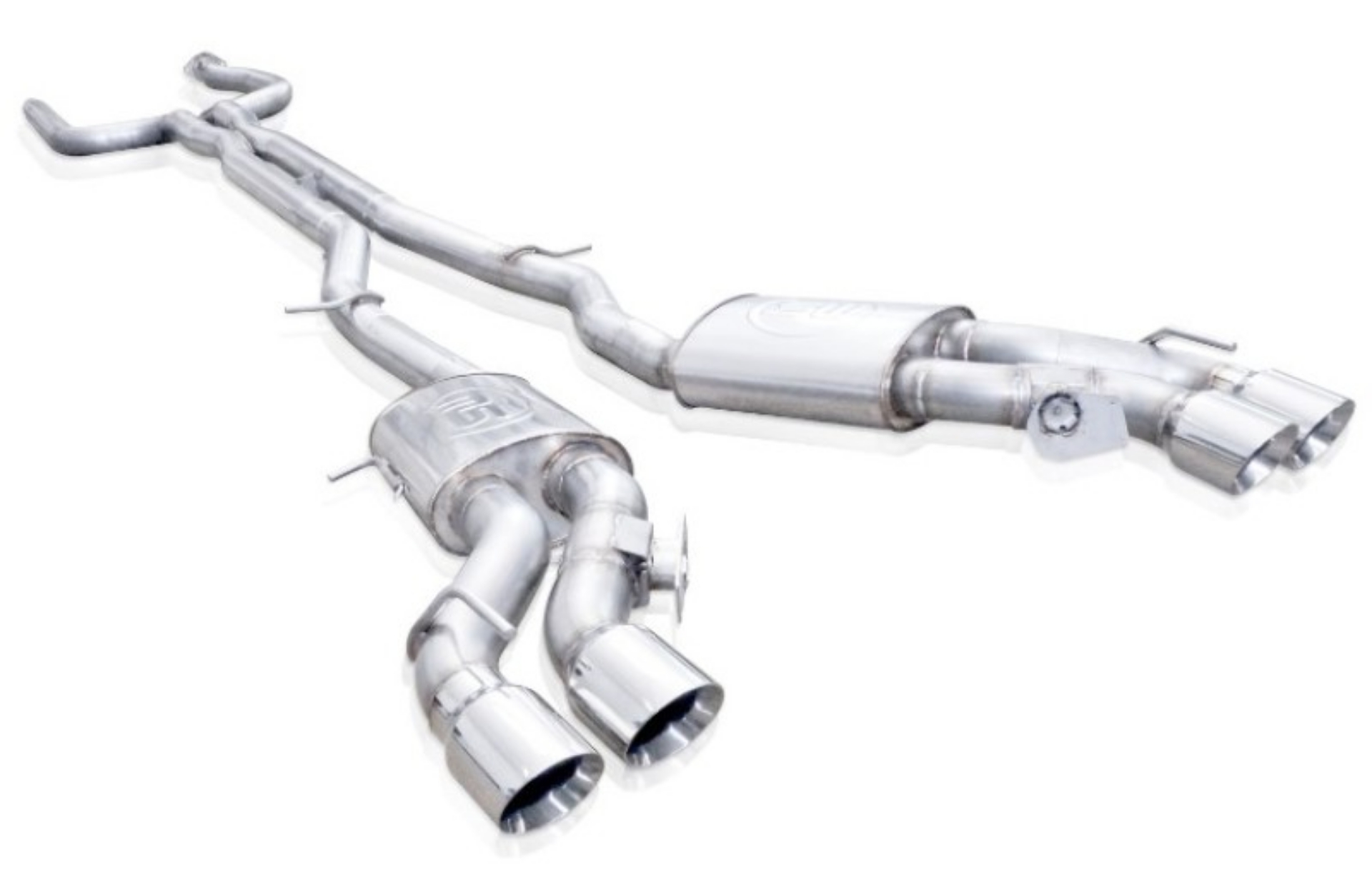 Picture of Stainless Works 2016-19 Cadillac CTS-V Headers 2in Primaries 3in Catted Leads Performance Connection