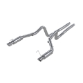 Picture of MBRP 05-09 Ford Mustang GT 4-6L Dual Split Rear Race Version AL- 3in Cat Back Exhaust System