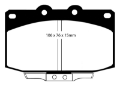 Picture of EBC 86-89 Mazda RX7 2-4 1-3 RotaryVented Rear Rotors Bluestuff Front Brake Pads