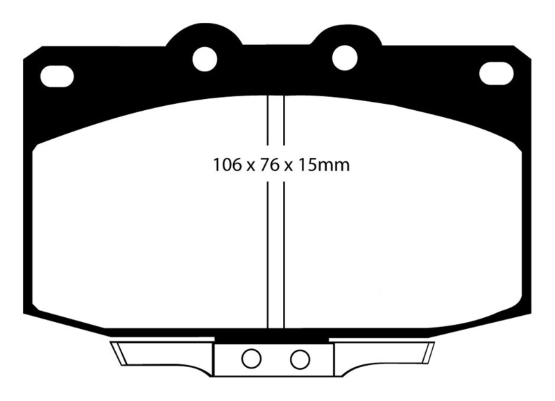Picture of EBC 86-89 Mazda RX7 2-4 1-3 RotaryVented Rear Rotors Bluestuff Front Brake Pads