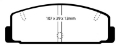 Picture of EBC 86-89 Mazda RX7 2-4 1-3 RotaryVented Rear Rotors Bluestuff Rear Brake Pads