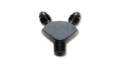 Picture of Vibrant -3AN x -3AN x 1-8in NPT Y-Adapter Fitting - Aluminum