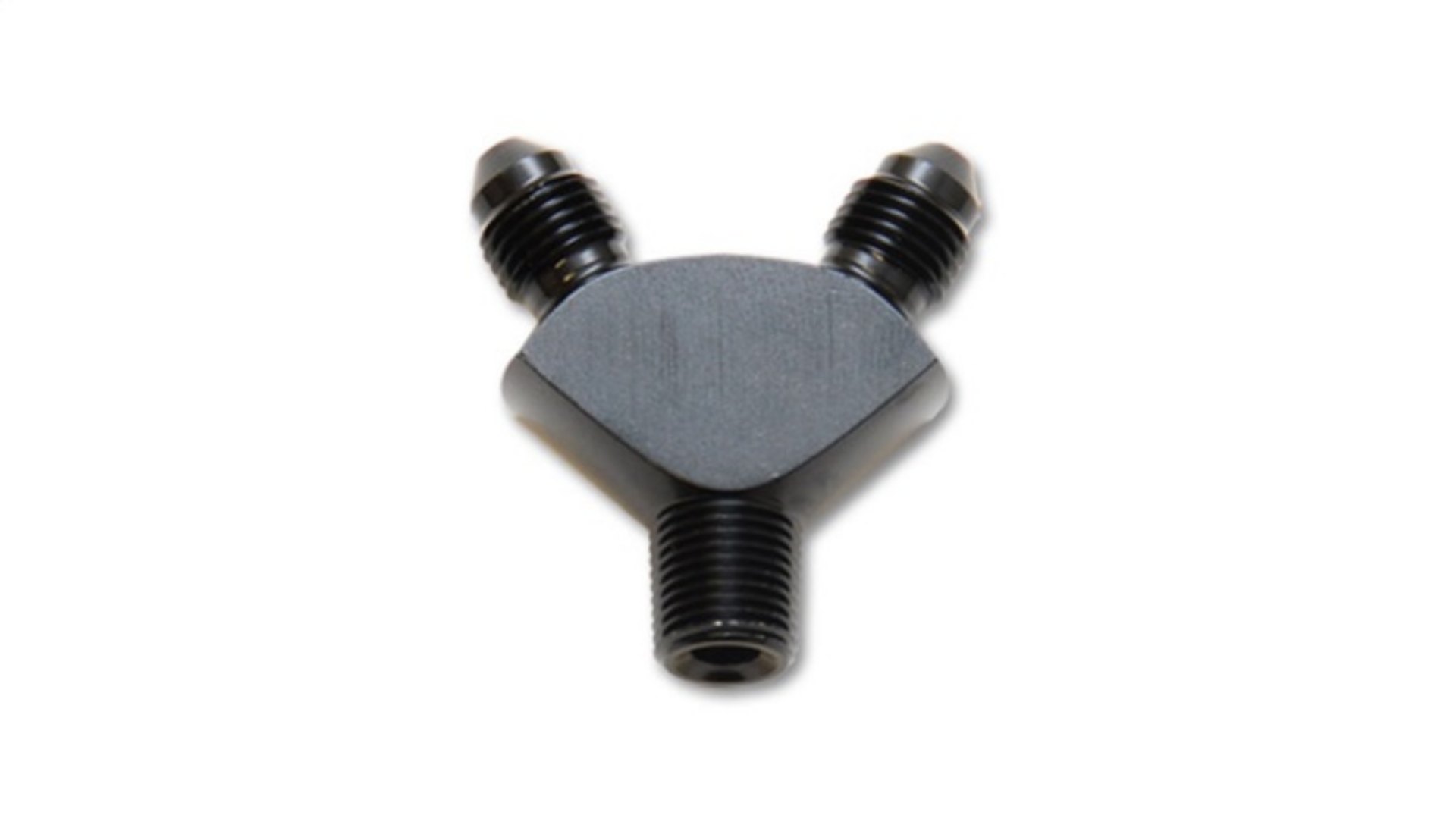 Picture of Vibrant -3AN x -3AN x 1-8in NPT Y-Adapter Fitting - Aluminum