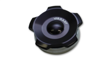 Picture of Vibrant 2-75in OD Aluminum Weld Bungs w- Anodized Black Aluminum Threaded Cap incl- O-Ring