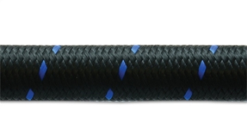 Picture of Vibrant -10 AN Two-Tone Black-Blue Nylon Braided Flex Hose 2 foot roll