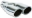 Picture of Vibrant Dual 3-25in x 2-75in Oval SS Exhaust Tip Single Wall Angle Cut Rolled Edge