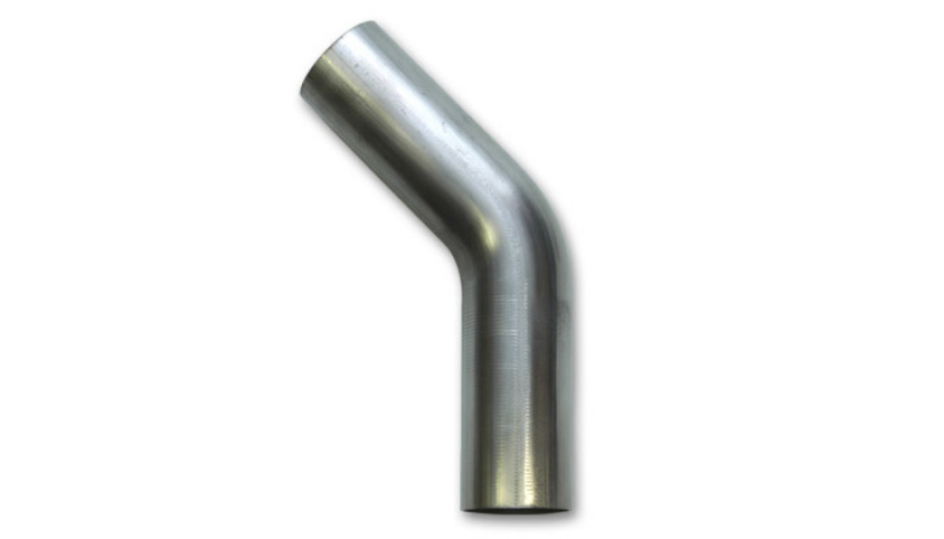 Picture of Vibrant 2-375in OD T304 SS 45 Deg Mandrel Bend 6in Leg Length