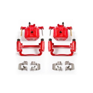 Picture of Power Stop 06-12 Mitsubishi Eclipse Rear Red Calipers w-Brackets - Pair