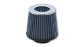 Picture of Vibrant Open Funnel Perf Air Filter 5in Cone O-D- x 5in Tall x 3in inlet I-D- - Chrome Filter Cap