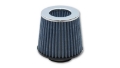 Picture of Vibrant Open Funnel Perf Air Filter 5in Cone O-D- x 5in Tall x 3in inlet I-D- - Chrome Filter Cap