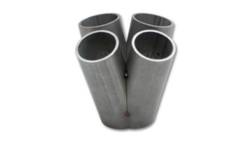 Picture of Vibrant 4 into 1 SS Turbo Mani Collector for T25 T28 in Flange 48mm Pipe OD 4-5in tall 58mmx45mm out