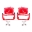 Picture of Power Stop 03-06 Cadillac Escalade Rear Red Calipers w-Brackets - Pair