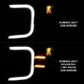 Picture of ANZO 18-20 Ford F-150 Full Led Projector Smoke Bar Style Headlights Black Amber