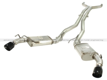 Picture of aFe MACHForce XP Exhaust 3in Stainless Stee CB-10-13 Chevy Camaro V8-6-2L td gloss blk tip