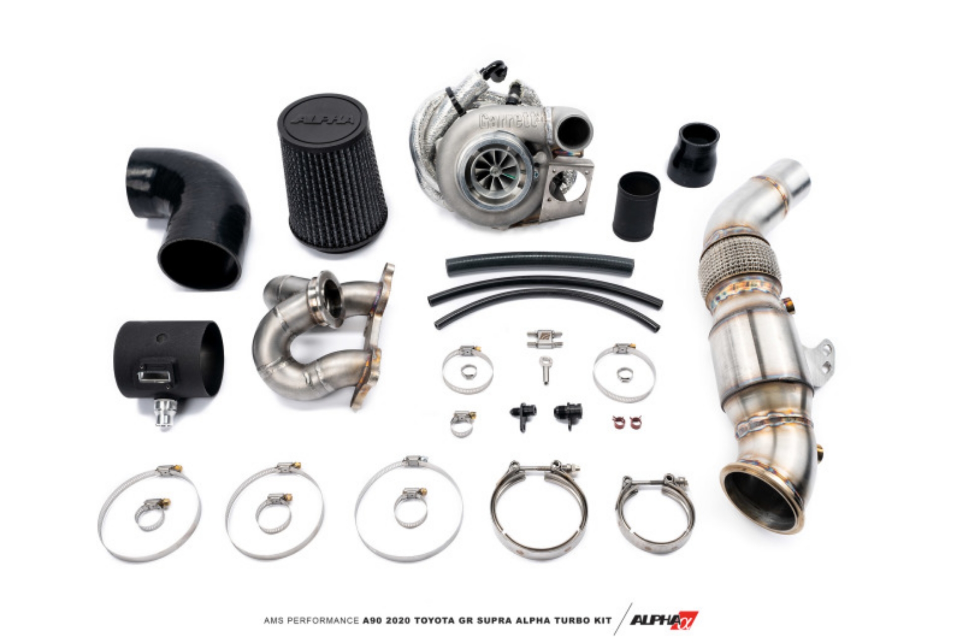 Picture of AMS Performance A90 2020 Toyota GR Supra Alpha 8 GTX3582 GEN II Turbo Kit 49 State Legal EPA Catted