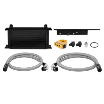 Picture of Mishimoto 03-09 Nissan 350Z - 03-07 Infiniti G35 Coupe Only Oil Cooler Kit - Thermostatic Black