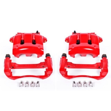 Picture of Power Stop 05-10 Ford Mustang Front Red Calipers w-Brackets - Pair