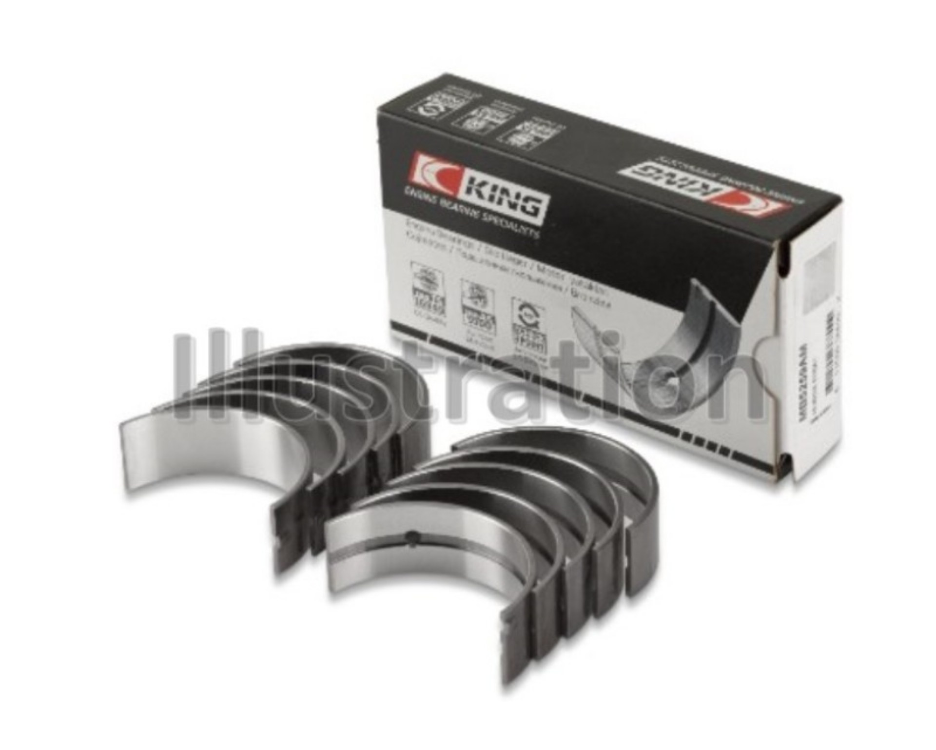 Picture of King Engine Bearings 66-01 Various GM Size 010  Main Bearing Set