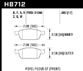 Picture of Hawk 13 Ford Focus DTC-60 Front Race Brake Pads