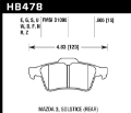 Picture of Hawk 13-14 Ford Focus ST - Mazda- Volvo DTC-70 Race Rear Brake Pads