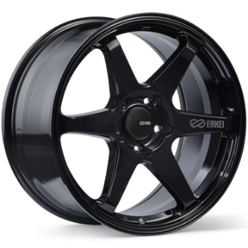 Picture of Enkei T6R 18x9-5 45mm Offset 5x120 Bolt Pattern 72-6 Bore Gloss Black Wheel