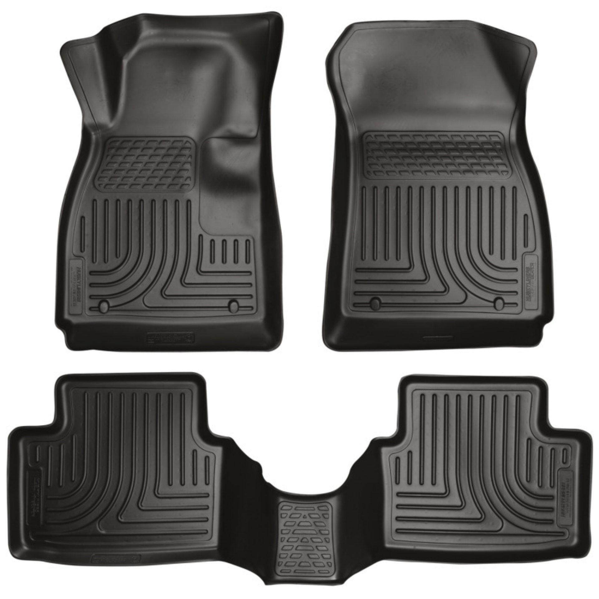 Picture of Husky Liners 14 Chevrolet Impala Weatherbeater Black Front & 2nd Seat Floor Liners