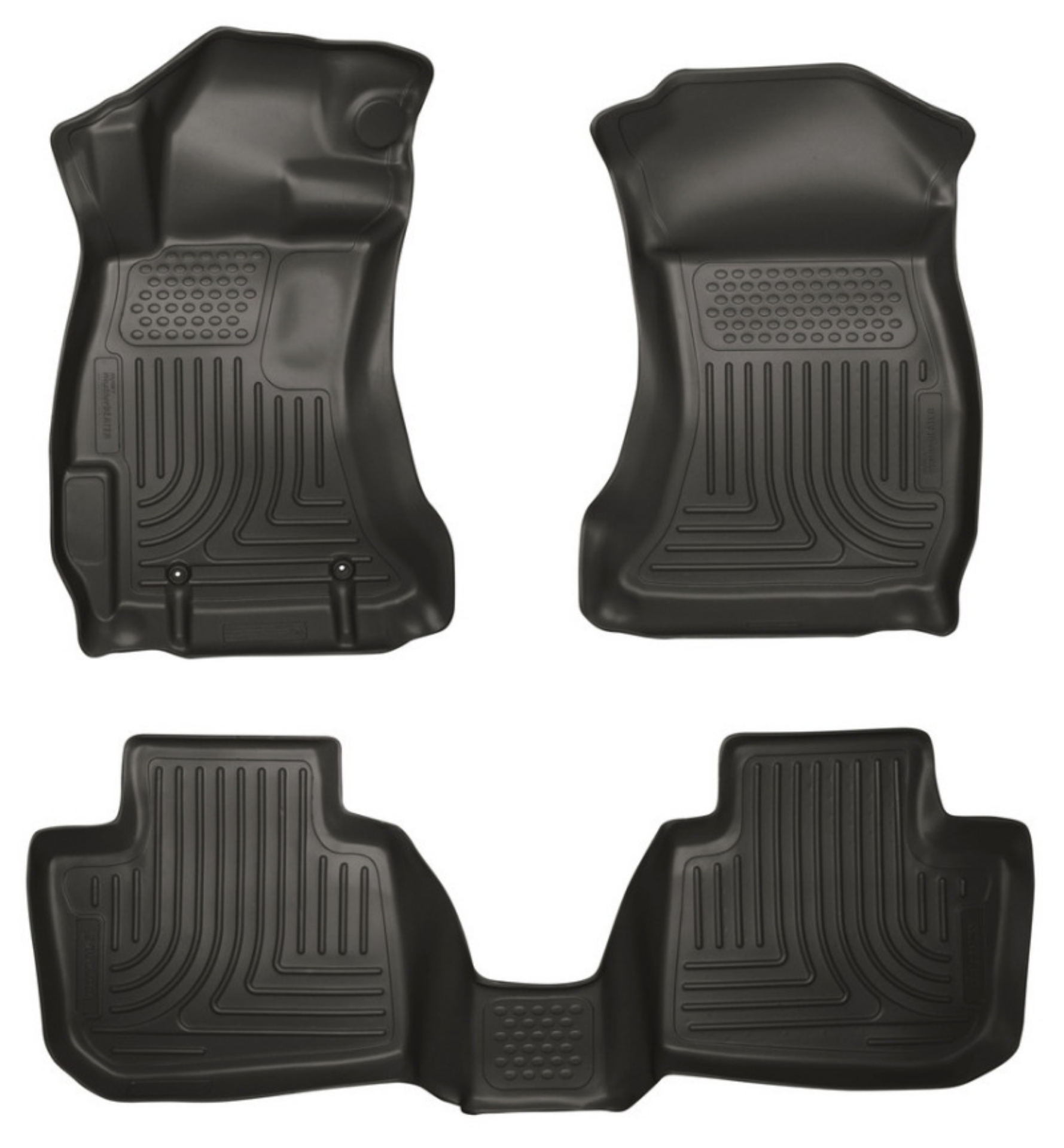 Picture of Husky Liners 14 Subaru Forester Weatherbeater Black Front & 2nd Seat Floor Liners