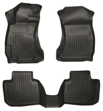 Picture of Husky Liners 14 Subaru Forester Weatherbeater Black Front & 2nd Seat Floor Liners