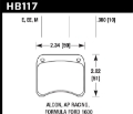 Picture of Hawk AP Racing CP3696 Black Race Brake Pads