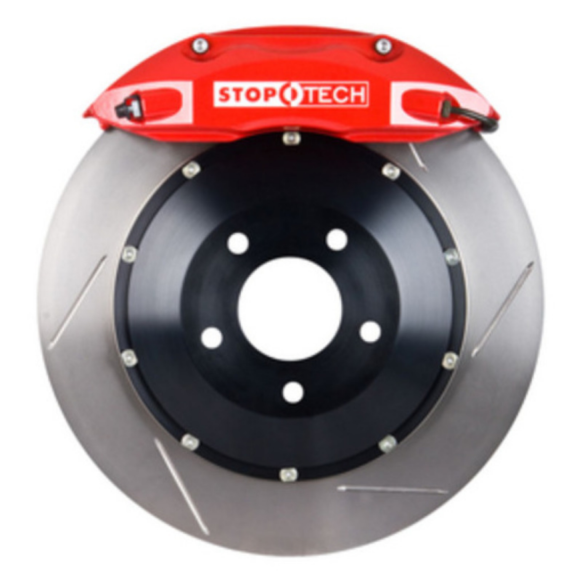 Picture of StopTech 98-06 Toyota Landcruiser Front BBK ST-40 Red Caliper 355x32mm Slotted Rotors