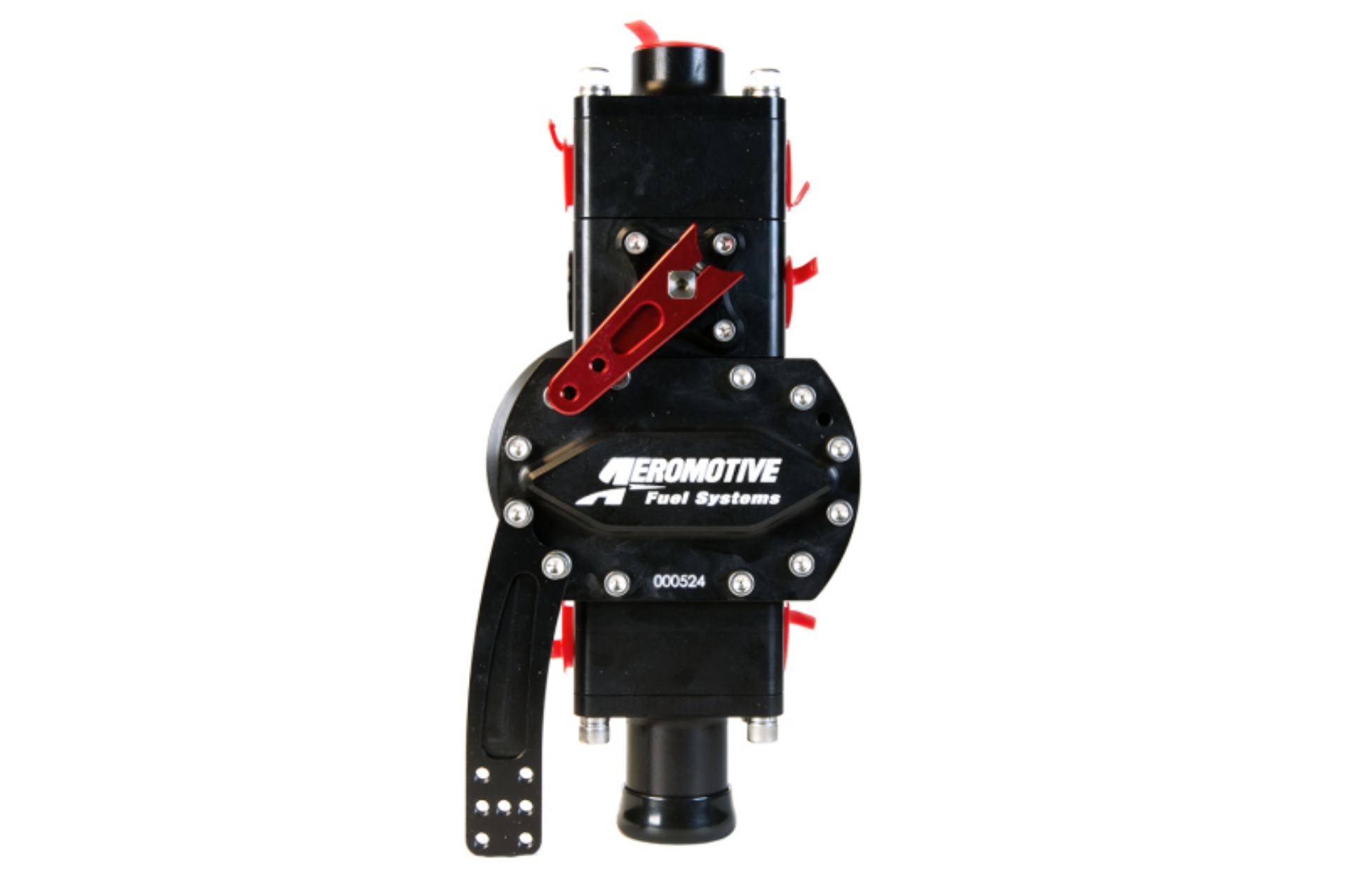 Picture of Aeromotive System Pump 16-5gpm Shut Off Valve 2x 08AN Blocks 1-25in Inlet 10AN Outlet -775 Gear Set