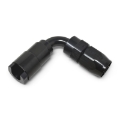 Picture of Russell Performance 3-8in SAE Quick Disc Female to -6 Hose Black 90 Degree Hose End