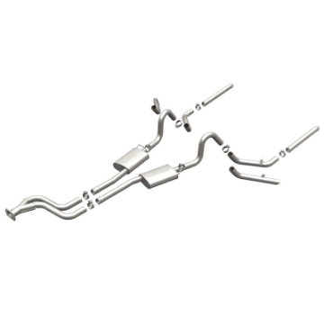 Picture of MagnaFlow SYS C-B 84-87 Buick Regal V6 3-8L Turbocharged SS 2-5in Street Series Dual Split Rear Exit