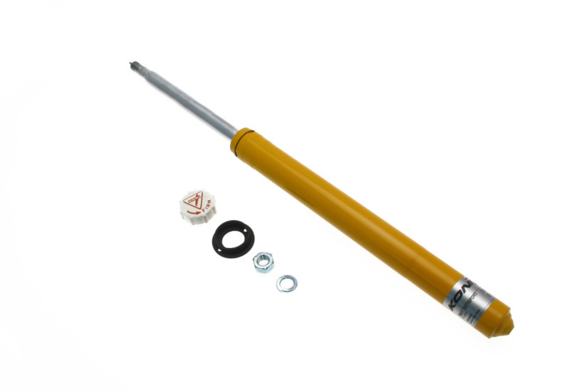 Picture of Koni Sport Yellow Shock 8-86-89 Toyota MR2 rear strut has M48 x 1-5 locknut - Front