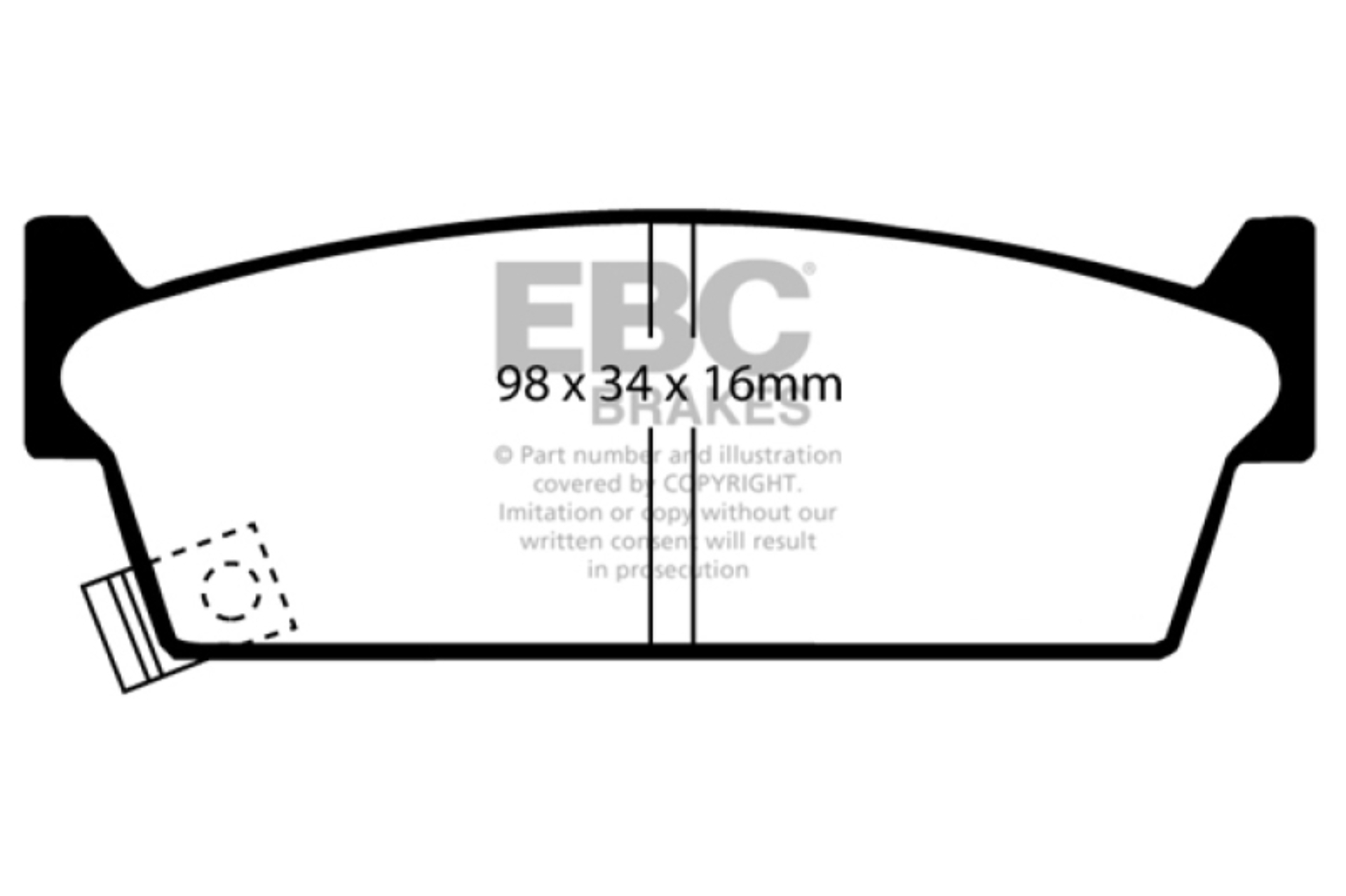 Picture of EBC 89-94 Nissan Skyline R32 2-0 GTE Bluestuff Rear Brake Pads