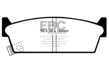 Picture of EBC 89-94 Nissan Skyline R32 2-0 GTE Bluestuff Rear Brake Pads