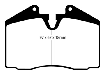 Picture of EBC 89-95 Ferrari 348 3-4 Bluestuff Front Brake Pads