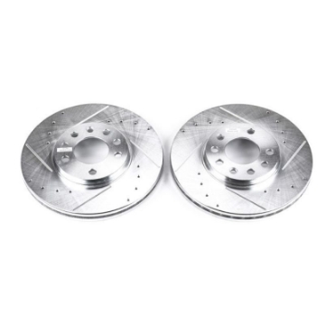 Picture of Power Stop 99-03 Saab 9-3 Front Evolution Drilled & Slotted Rotors - Pair