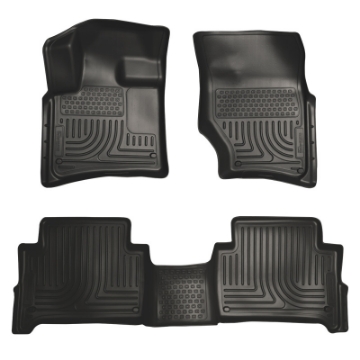 Picture of Husky Liners 07-14 Audi Q7 Weatherbeater Black Front & 2nd Seat Floor Liners