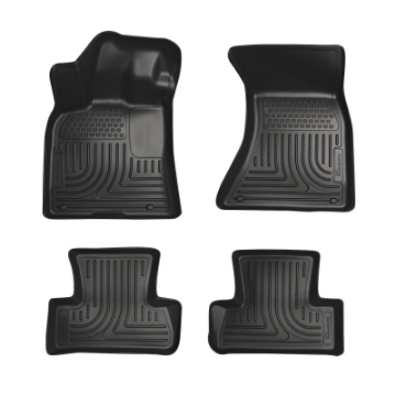 Picture of Husky Liners 09-14 Audi Q5 Weatherbeater Black Front & 2nd Seat Floor Liners